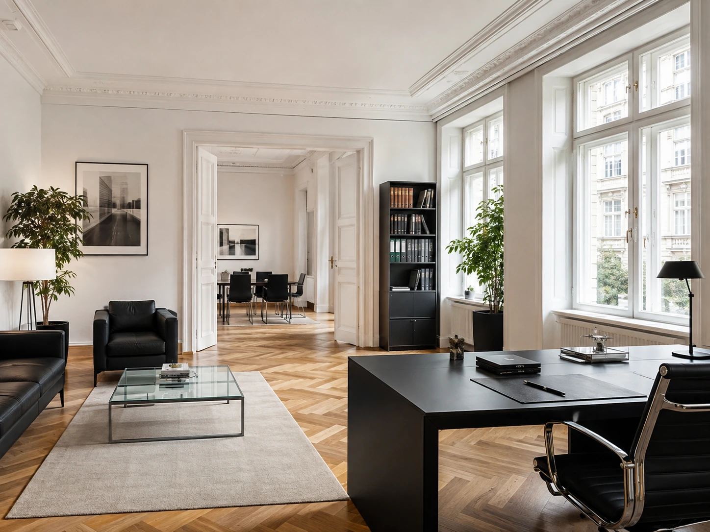 Heller Bürostandort als Beispiel für betrieblich genutzte Immobilien